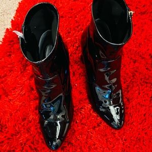 Black Patent Boots 8 1/2